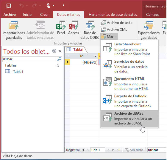 compativilidad con dBase