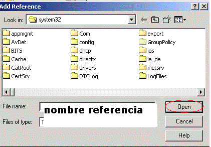 activar referencias access